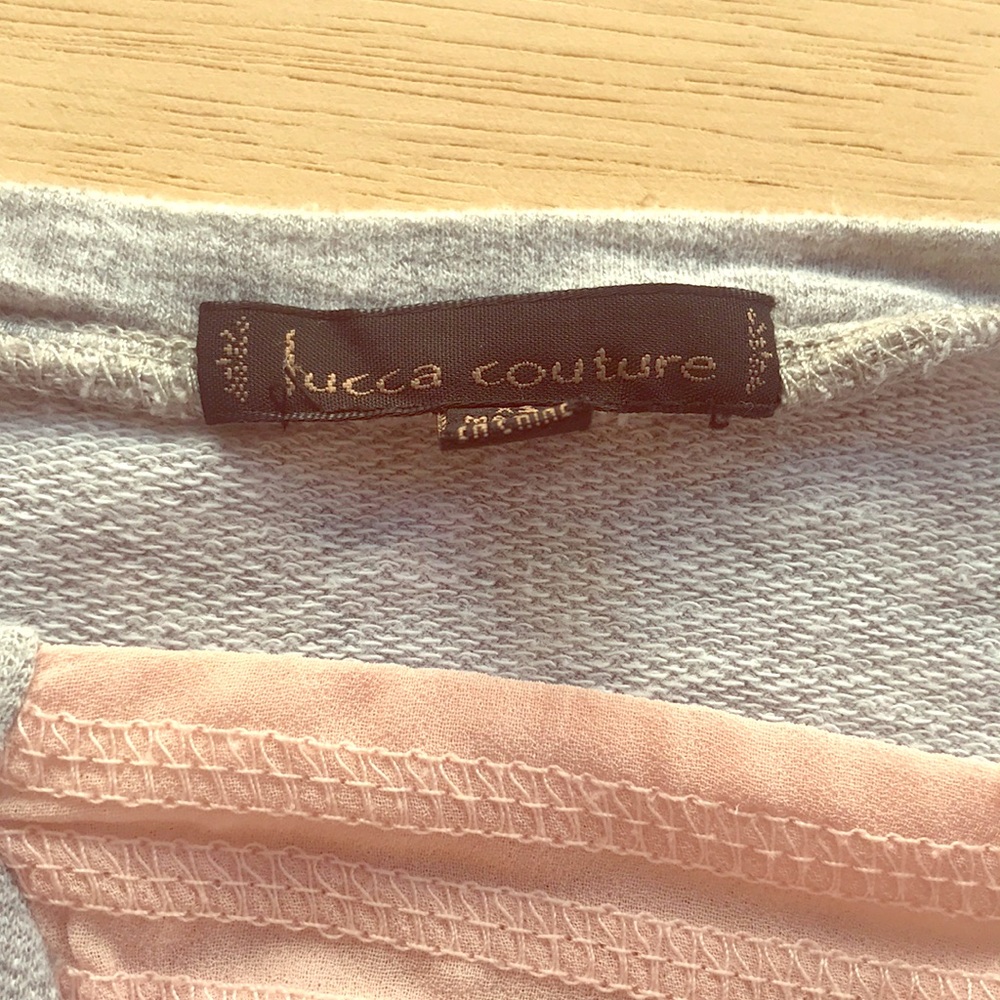 Women’s SX Grey and Pink Long sleeve Crop Top